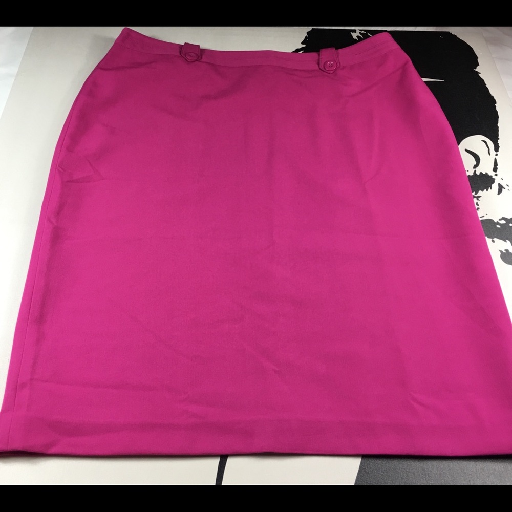 Label Be Womens Fuchsia Skirt Career